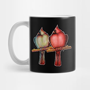 Red Cardinal birds Mug